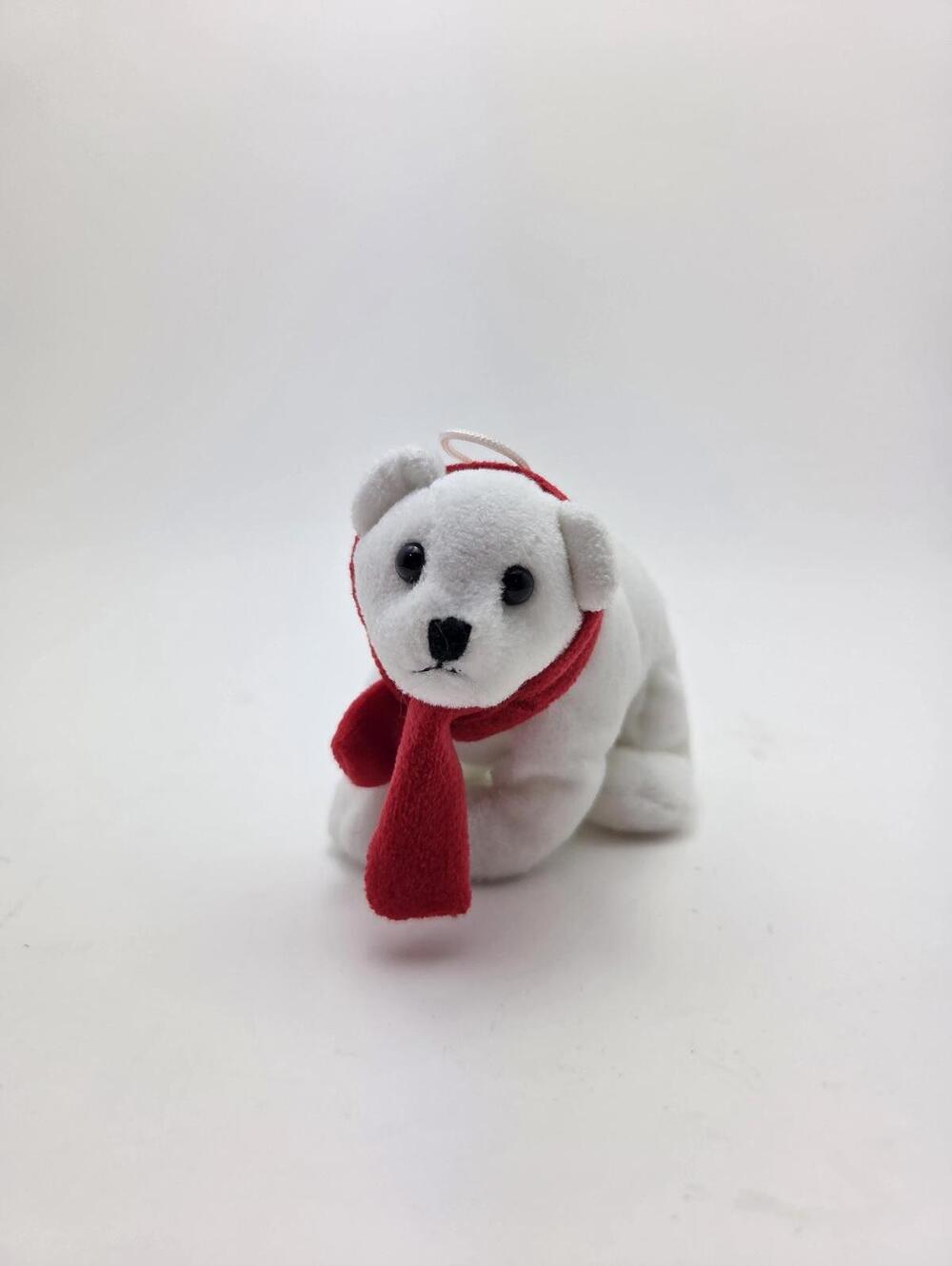 Ty Jingle Beanie “Coldy” the Polar Bear - Tree Ornament* No Hang Tag (4 inch)